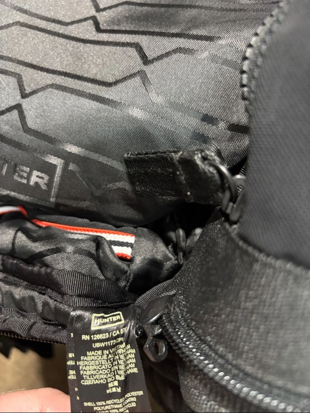 Hunter | backpack duffle bag Black Roll-Top Backpack large